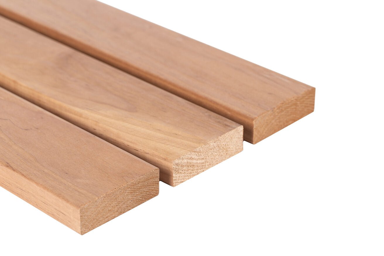 Sauna bench SHP 28x120mm Thermo Alder - Pack of 4 - Saunamo