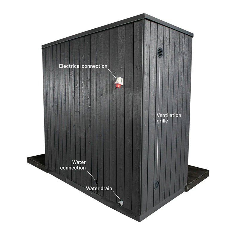 Turkish Bath Outdoor Mist in black box with text.