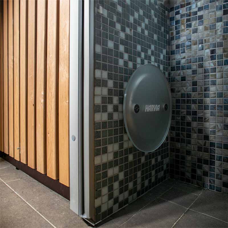Wall-mounted Mist outdoor Turkish bath.
