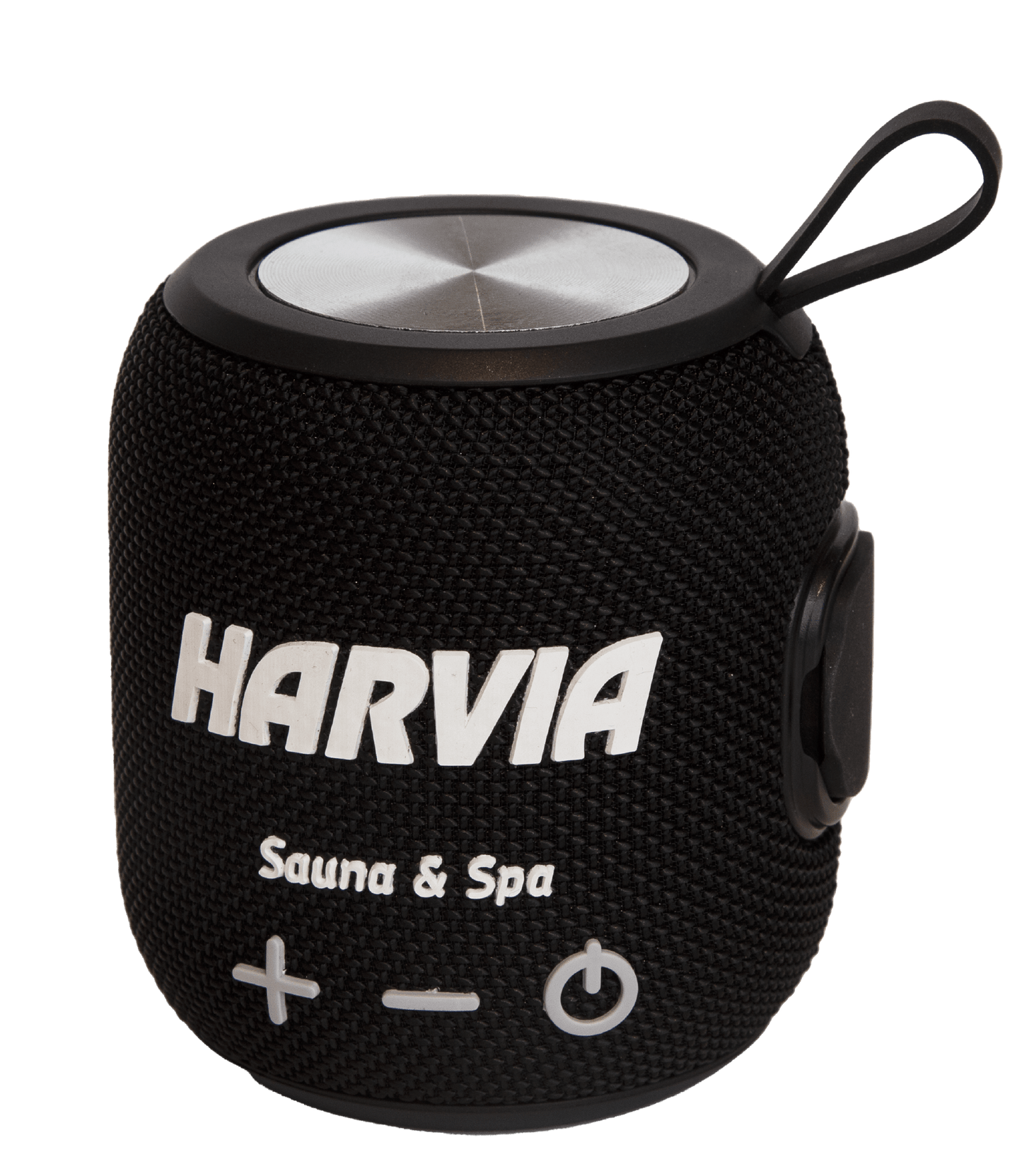 Heat and water resistant Harvia Bluetooth sauna speaker.