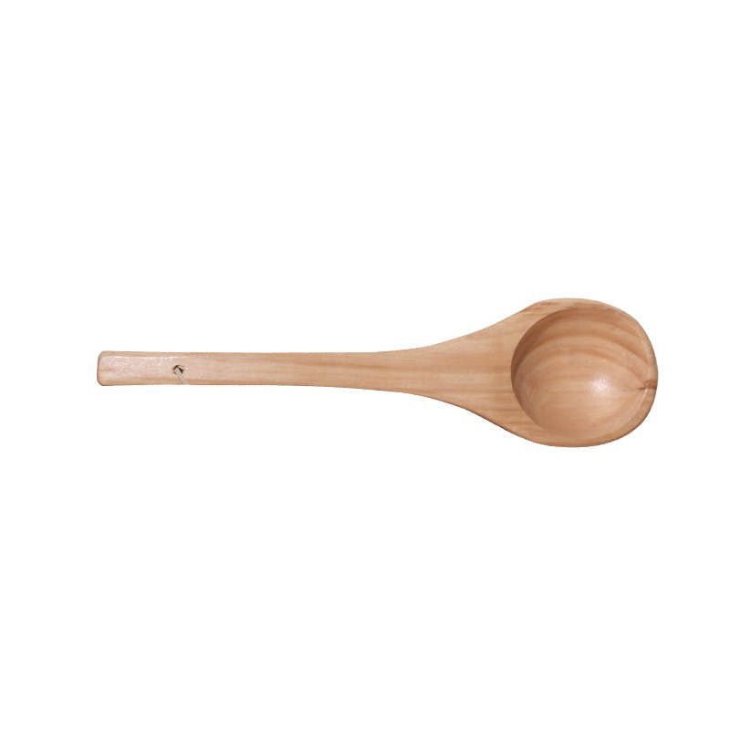 Set of sauna accessories with wooden shell.
