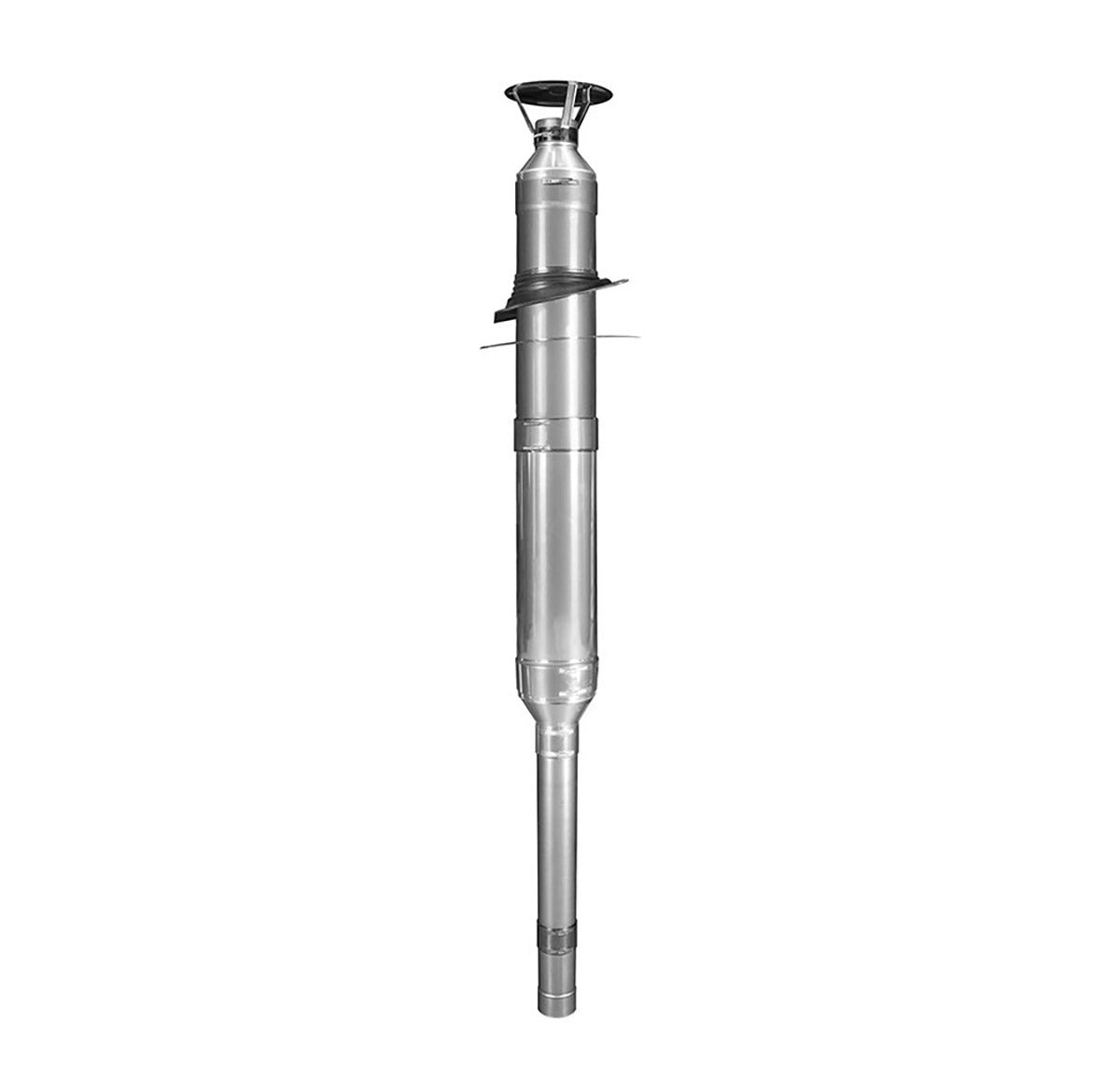Conjunto de Chaminé para Aquecedor a Lenha, tubo metálico.