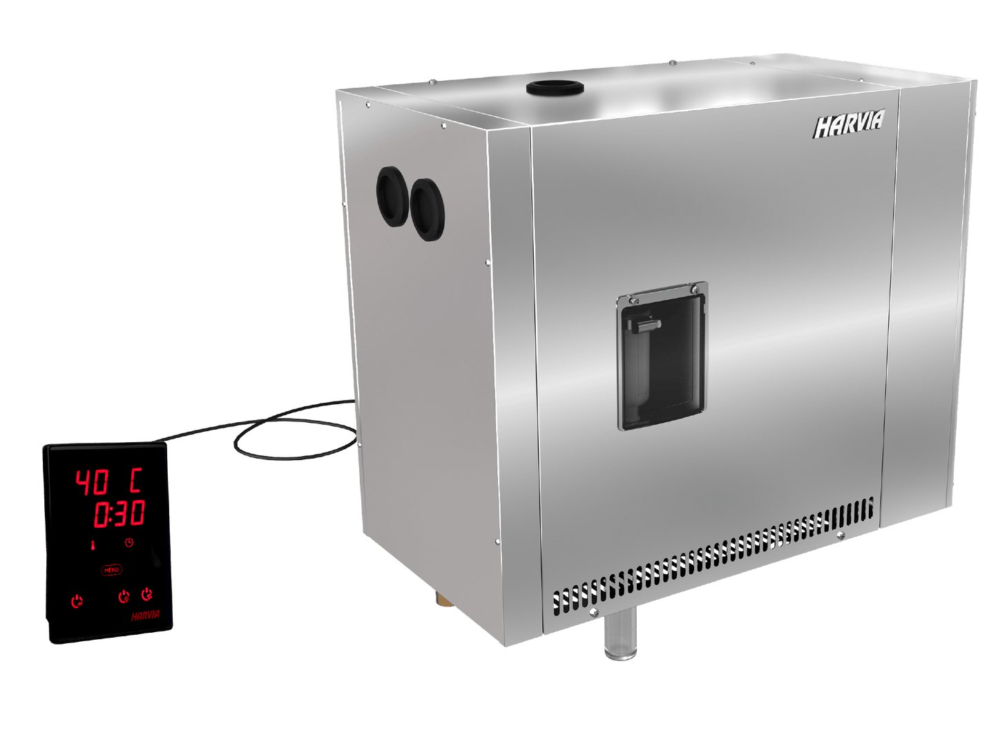 Harvia HGP WIFI steam generator on detailed display.