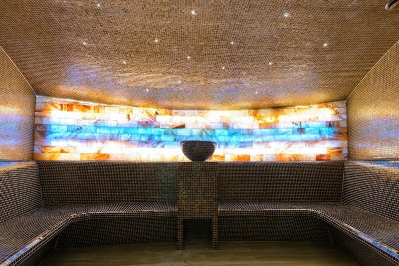 Harvia Luminous Fiber Optic light for sauna with bowl.