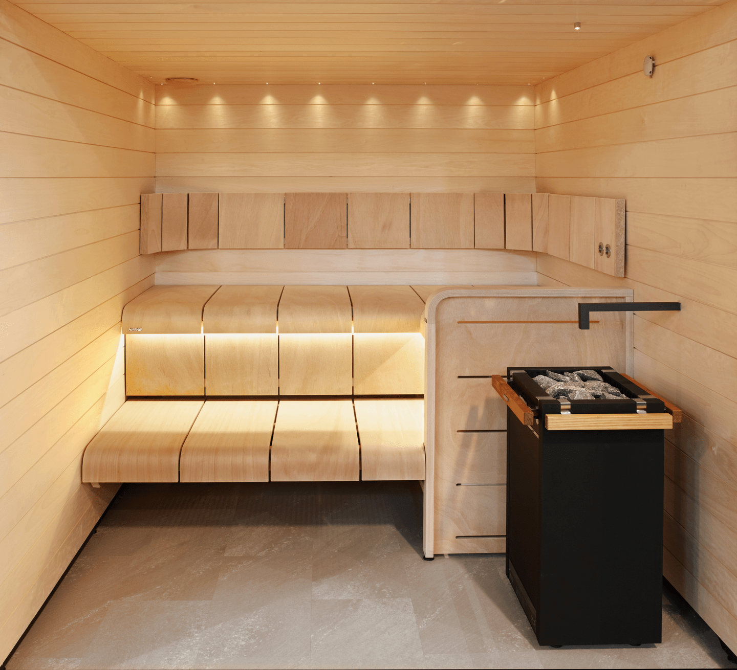 Harvia Virta Pro Combi electric sauna heater.