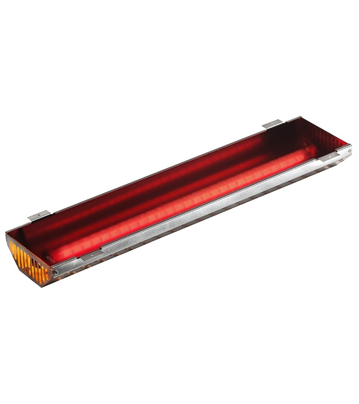 Nextrema Infrared sauna radiator, red rectangular object.