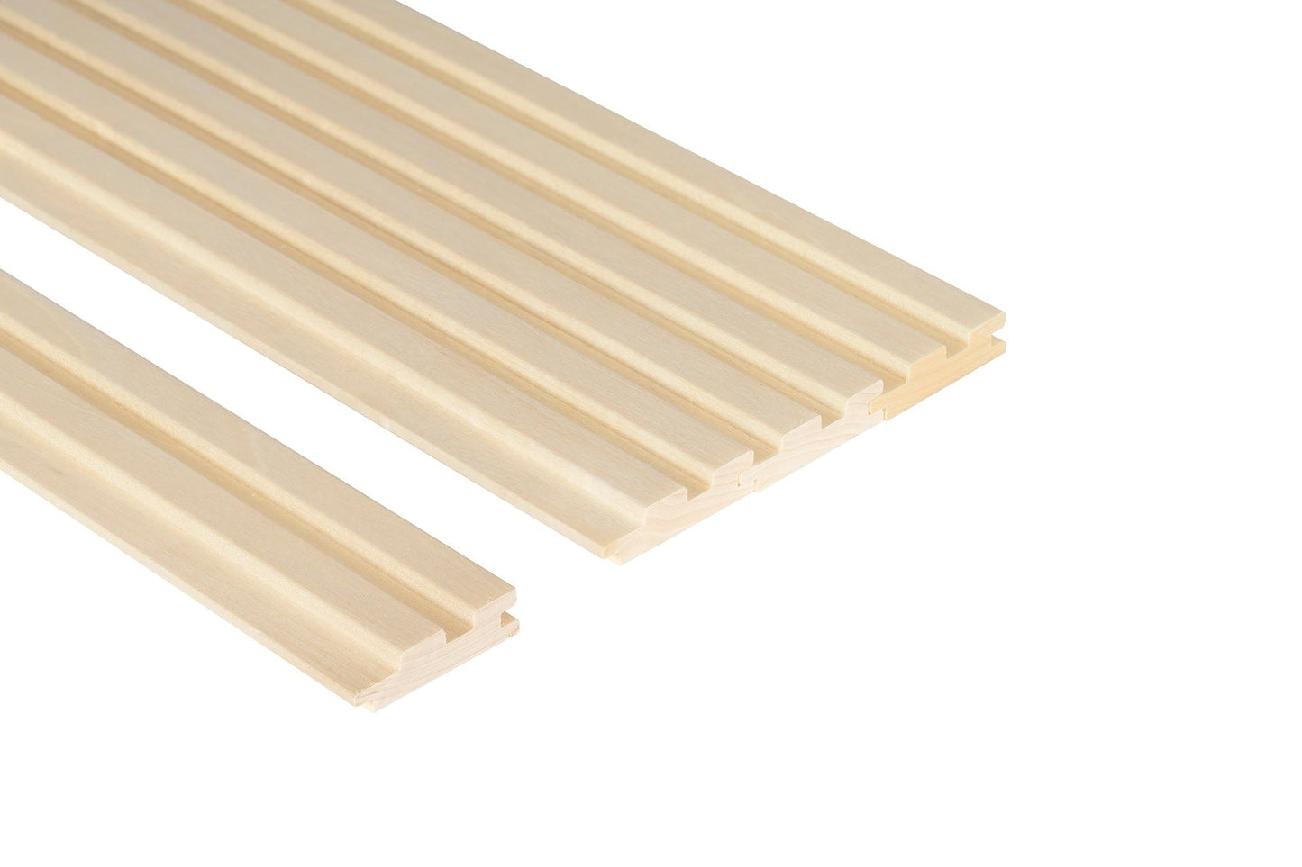 Panneau de sauna Kyte. 15x60mm Peuplier (Aspen) - Pack de 6 - Saunamo