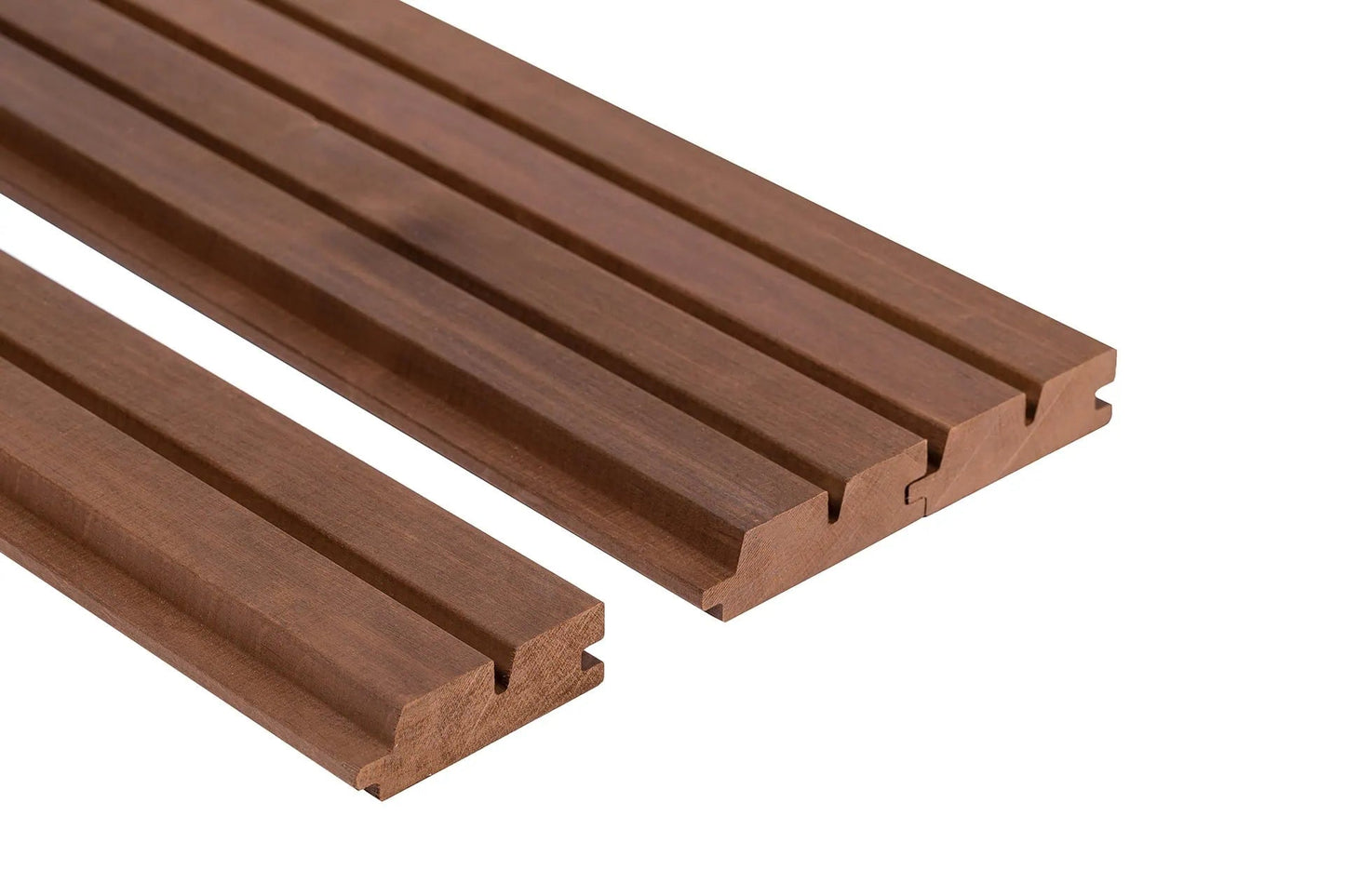 ROMBTO Panneau de sauna 27x85mm Aulne foncé - Pack de 4 - Saunamo