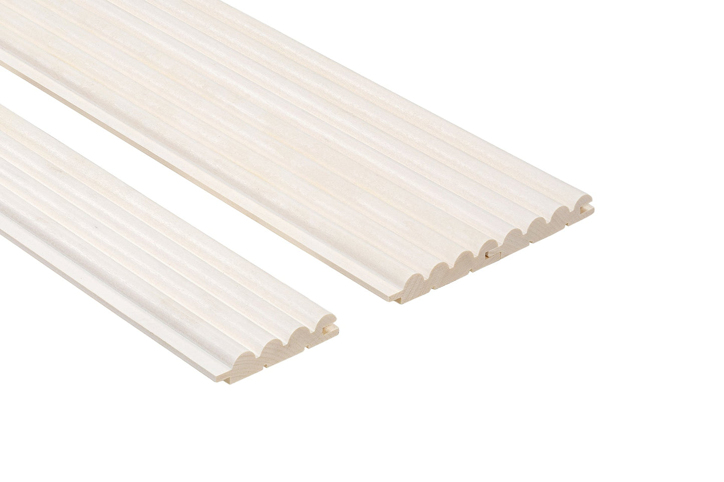 Sauna Panel SRP white 15x82mm Poplar (Aspen) - Pack of 6 - Saunamo