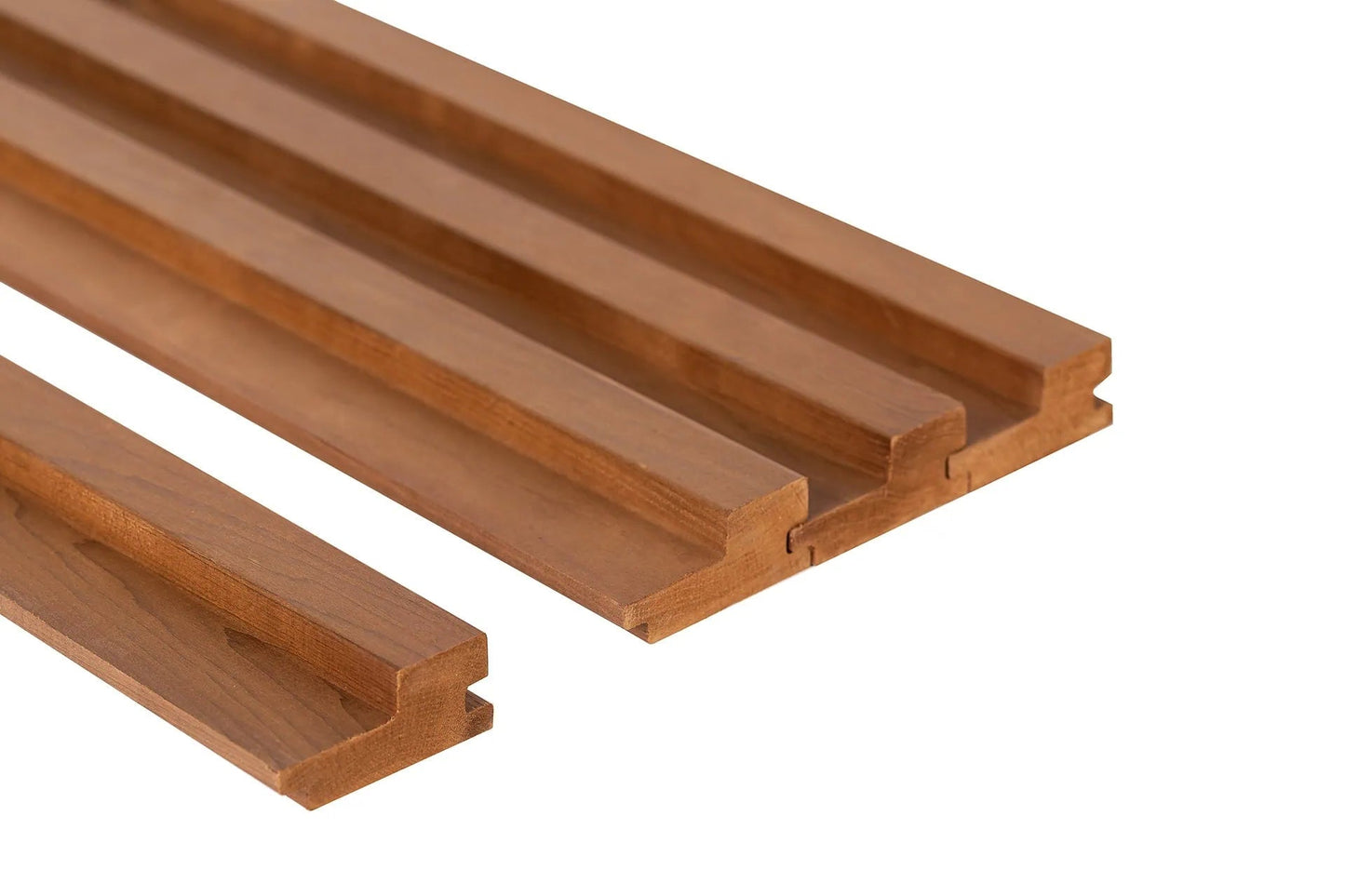 Panneau de sauna STEP 27x64mm Aulne foncé - Pack de 4 - Saunamo