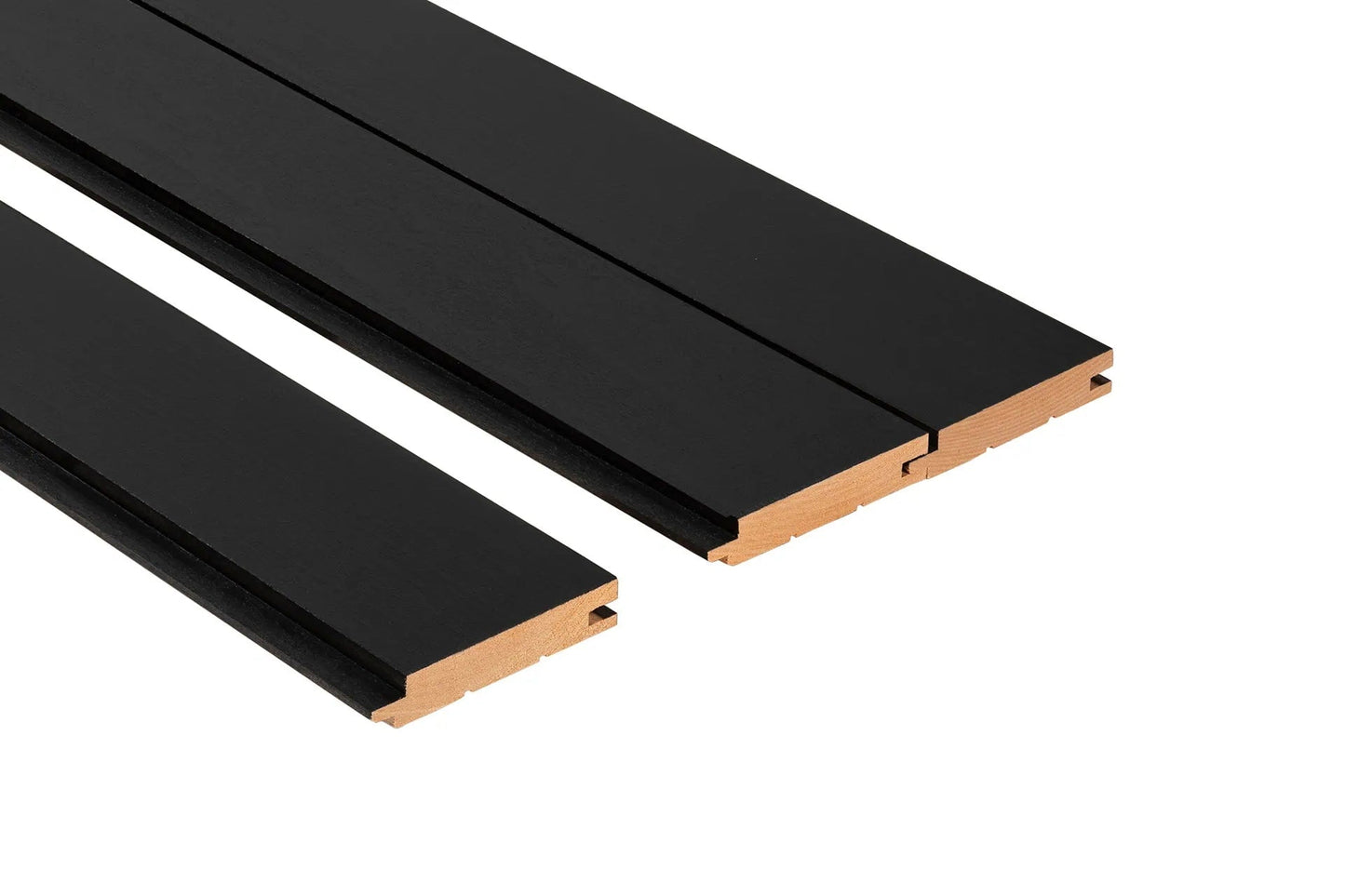 Sauna Panel STS4 Black 15x90mm Alder - Pack of 6 - Saunamo