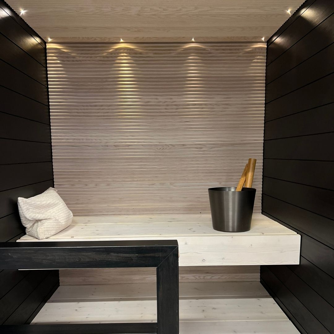 KUULAS Panel 15x120mm (Poplar - Polar Night) - Pack of 6 - Saunamo