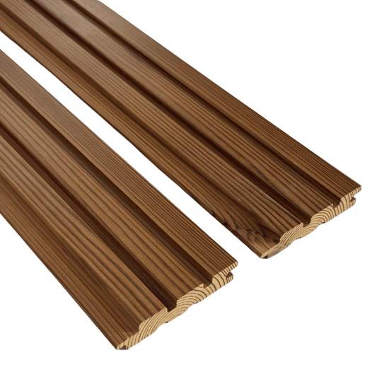 Panneau PURE 17x90mm (Pin Thermomodifié) - Lot de 6 pièces - Saunamo