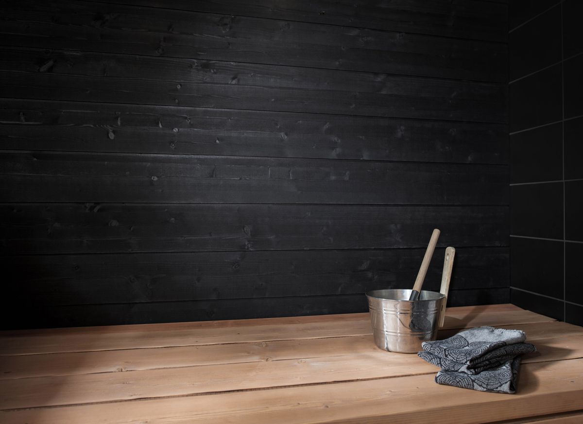 STRUKTUURI Panel 15x176mm (Spruce - Black) - Pack of 5 - Saunamo