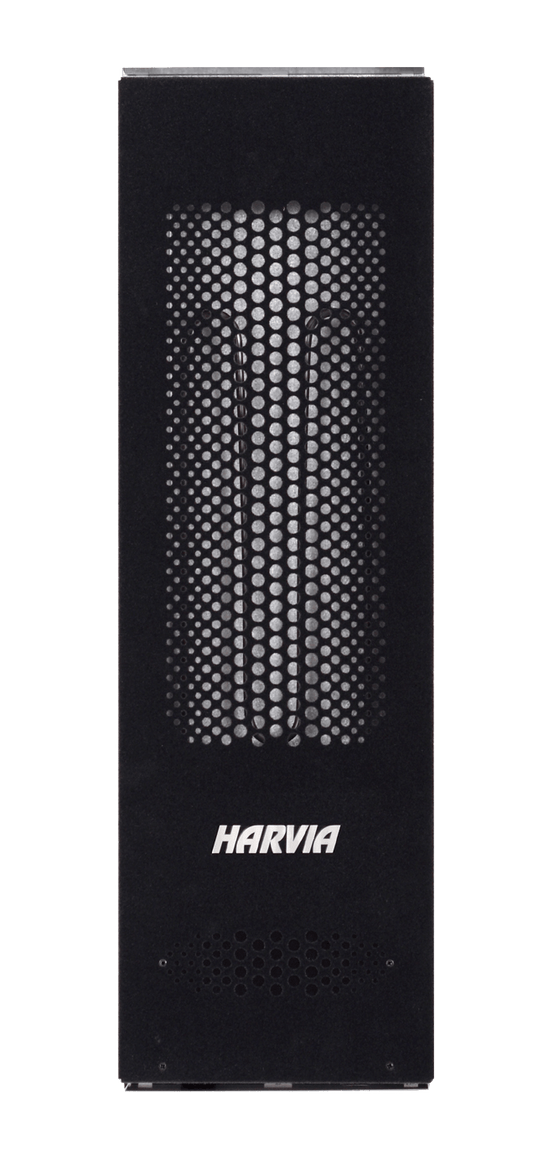 Harvia Comfort infrared radiator with metal grille.