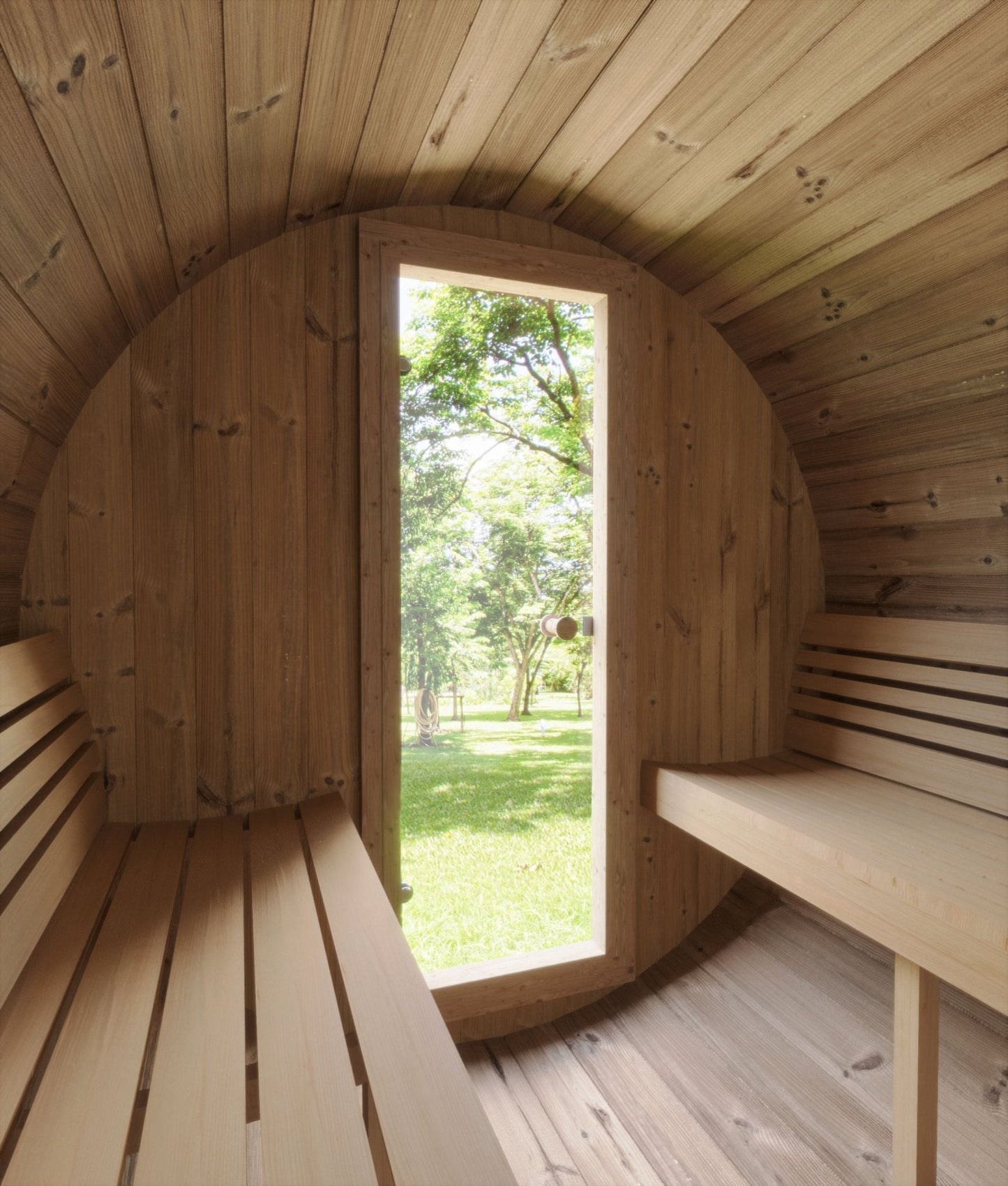 Ergo outdoor sauna indoors.