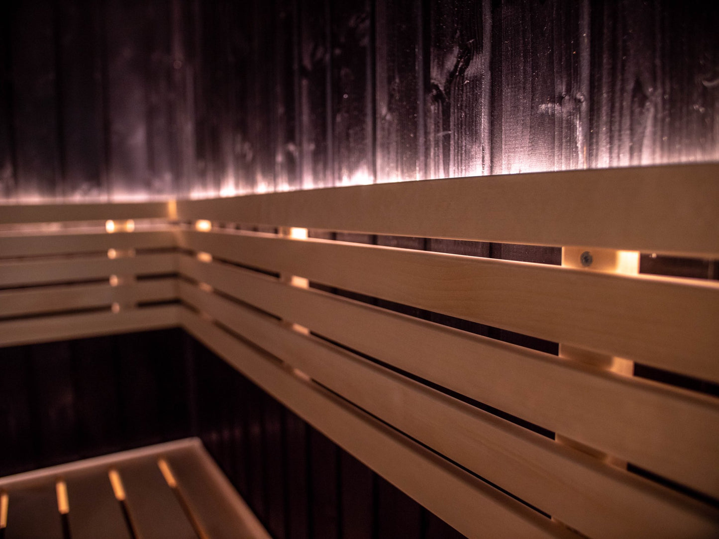 Fenix sauna in an elegant and modern indoor environment.