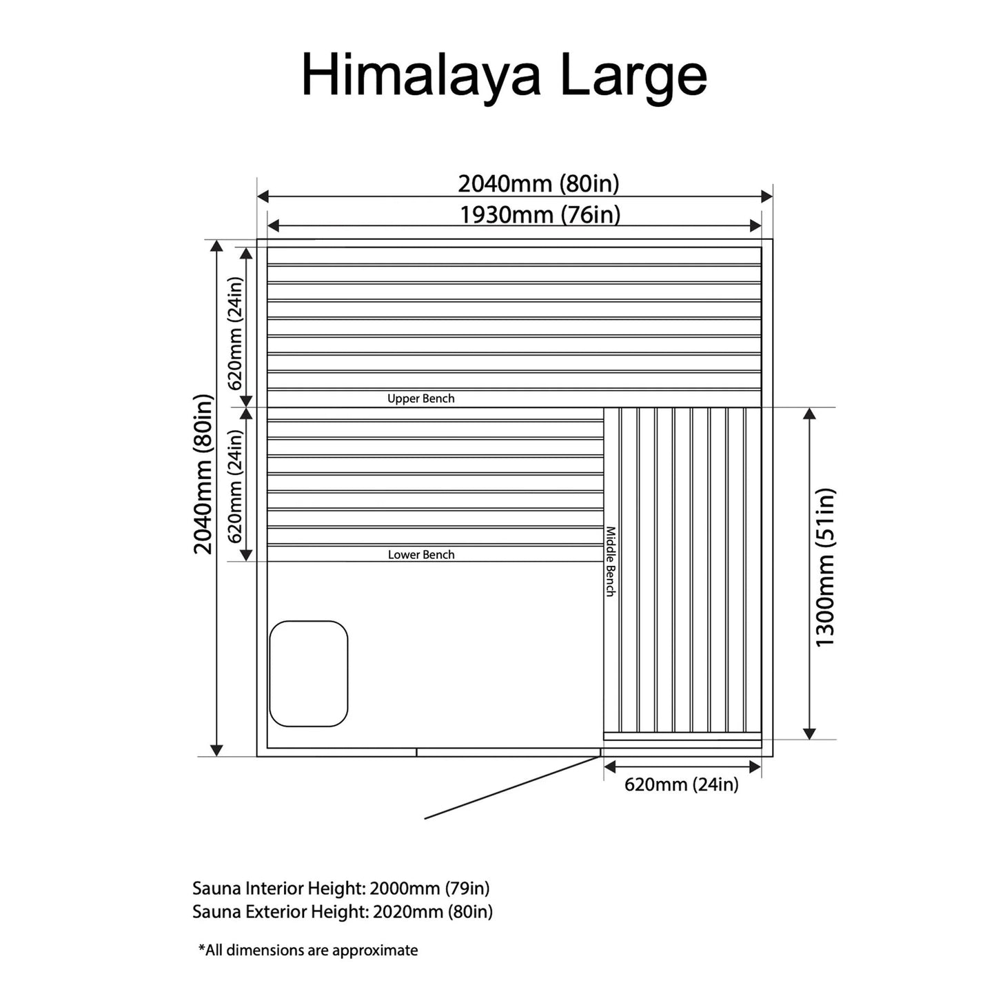Himalaya Indoor Sauna - Saunamo