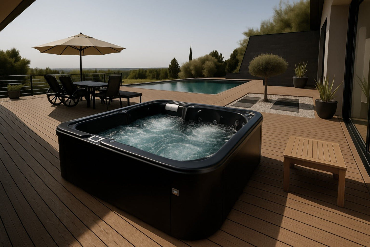 Spa d'extérieur Vellamo Noir - Saunamo