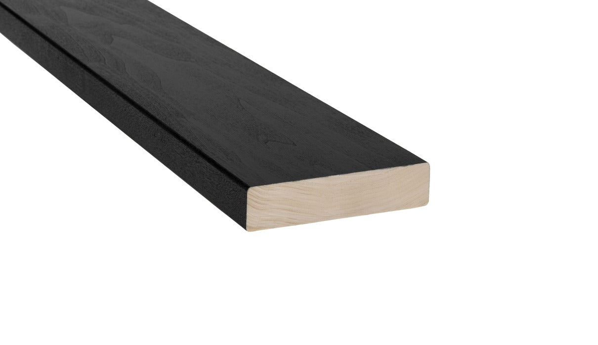 Sauna Seat Boards SHP Black 28x120mm Poplar (Aspen) - Pack of 4 - Saunamo