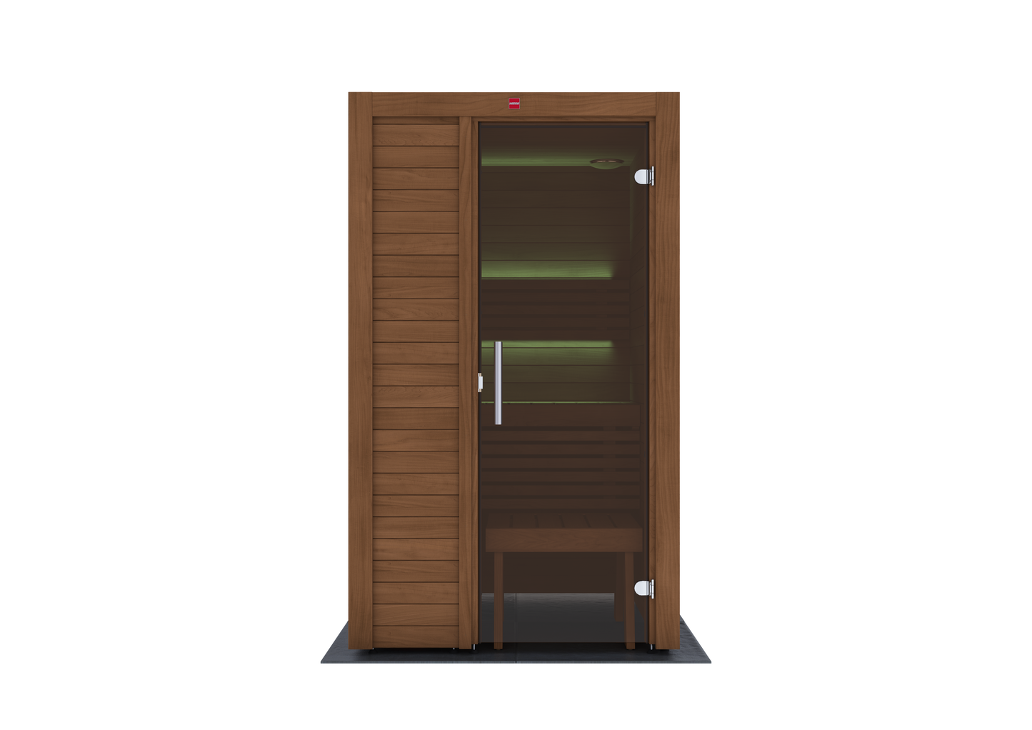 Sauna Utu de madeira com porta de vidro