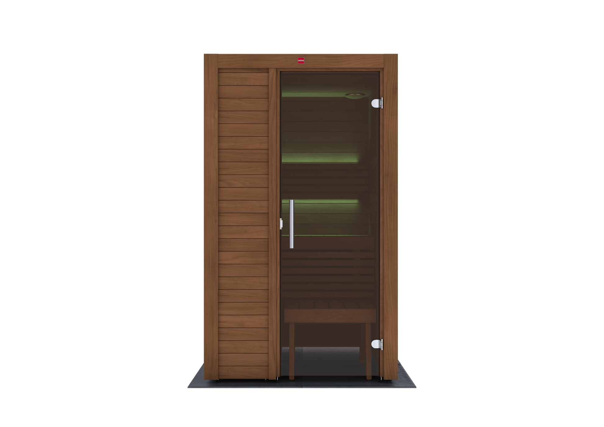 Sauna Utu de madeira com porta de vidro