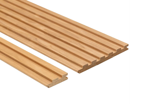 Panneau de sauna Kyte 15x87mm Peuplier thermomodifié.