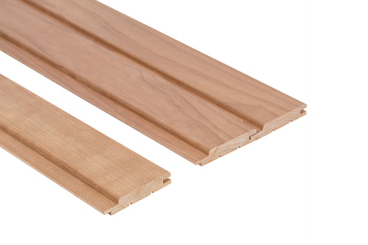 STP Panneau Sauna 15x68mm Peuplier thermomodifié gros plan.