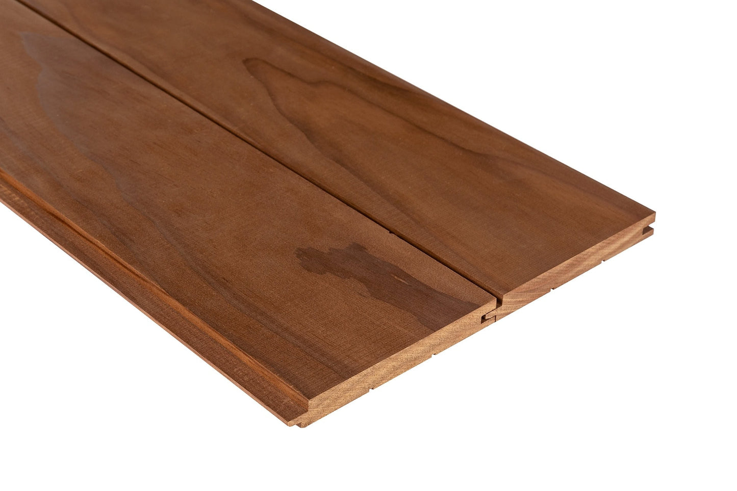 Painel de Sauna STS4 Radiata Termomodificado, close-up detalhado.