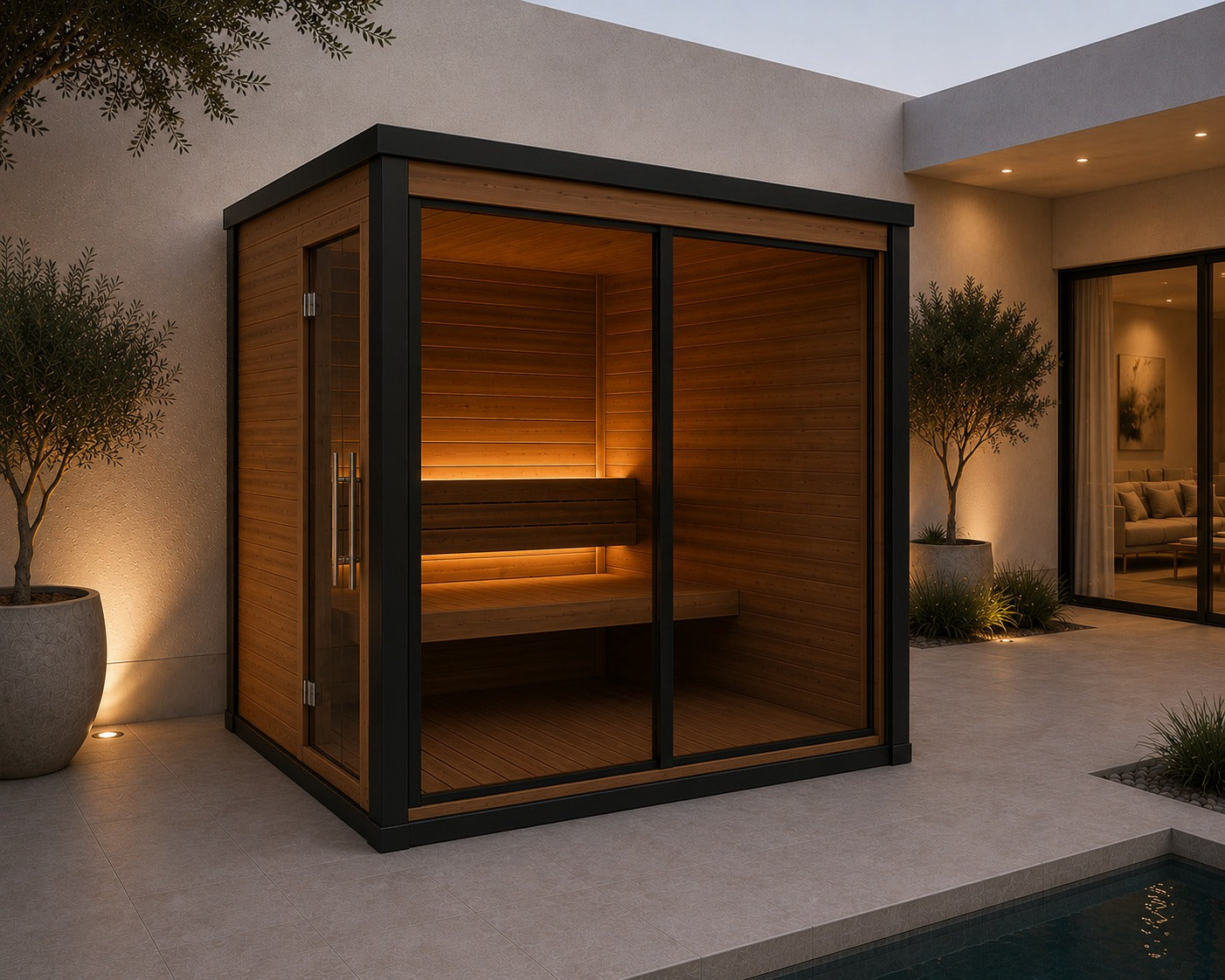 Usko M outdoor sauna exterior