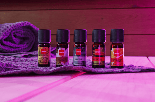 Aromas for Sauna and Steam Harvia, set of essential oils.