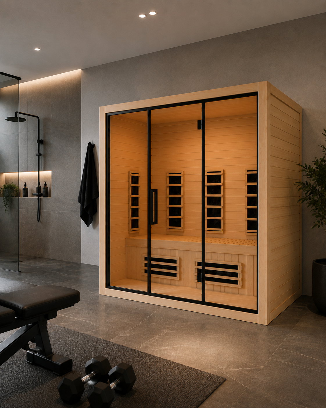 Sauna Infravermelho Aura 220 para 3 pessoas