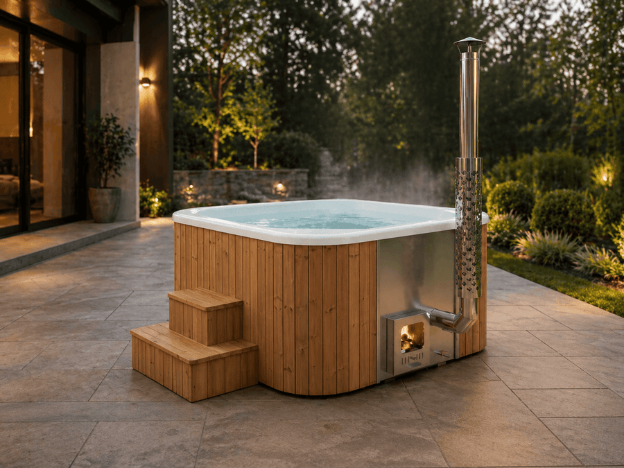 Cube Outdoor Hot Tub - Saunamo
