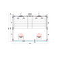 Diagrama da Sauna de Infravermelhos Vitamy 164-B