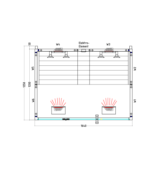 Diagrama da Sauna de Infravermelhos Vitamy 164-B