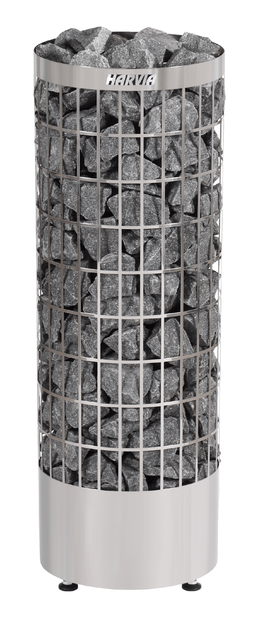 Harvia Electric Sauna Heater Cylinder with stones.