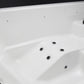 Jacuzzi Exterior Vellamo S close-up showing details of the bathtub.