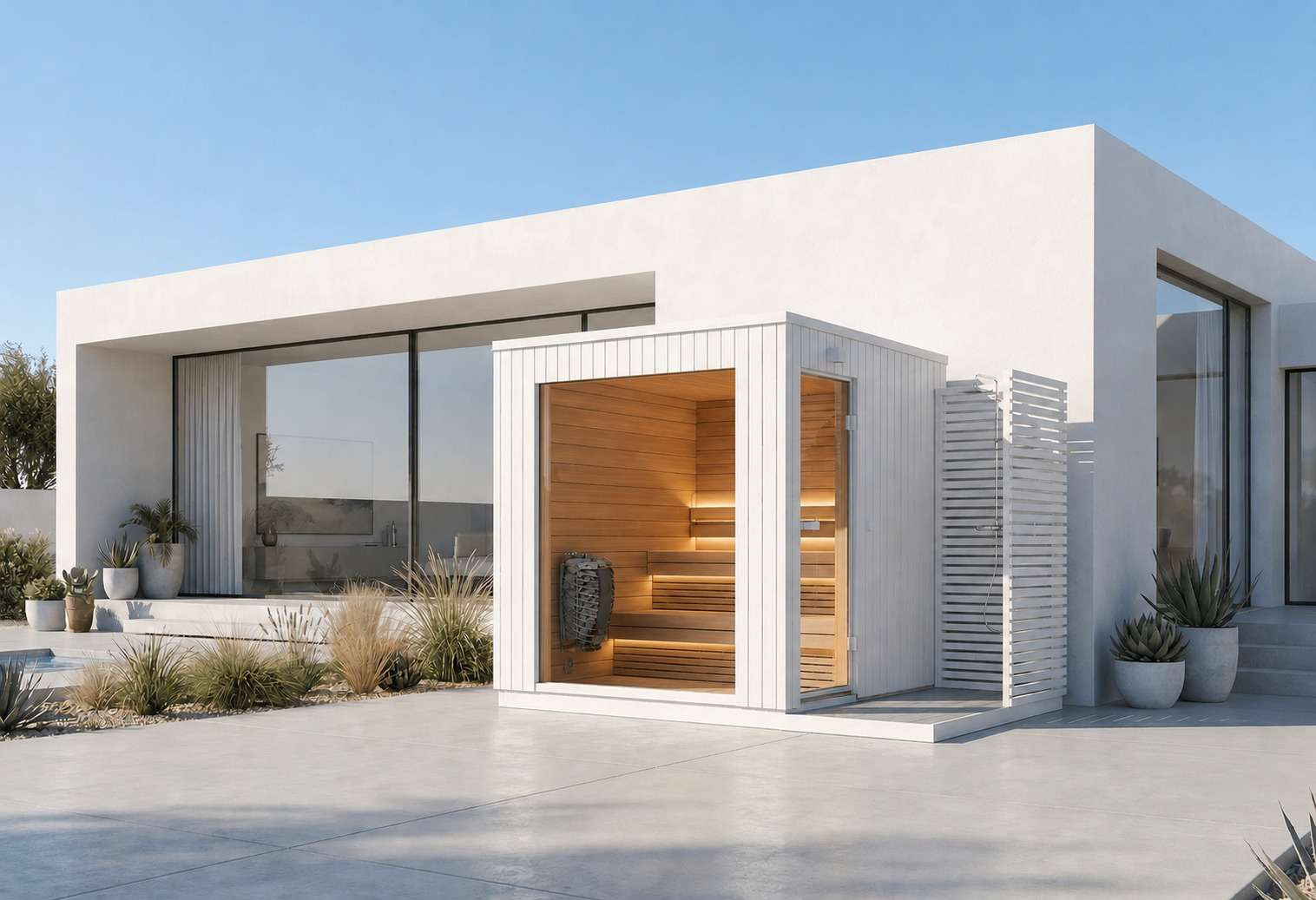 Sauna Exterior Lumia with Shower com duche integrado