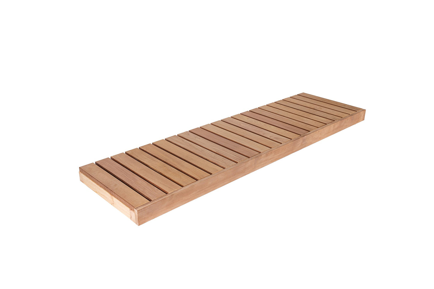 Module de siège 108x400 mm avant, peuplier thermomodifié (Thermo Aspen) - Lot de 10 - Saunamo
