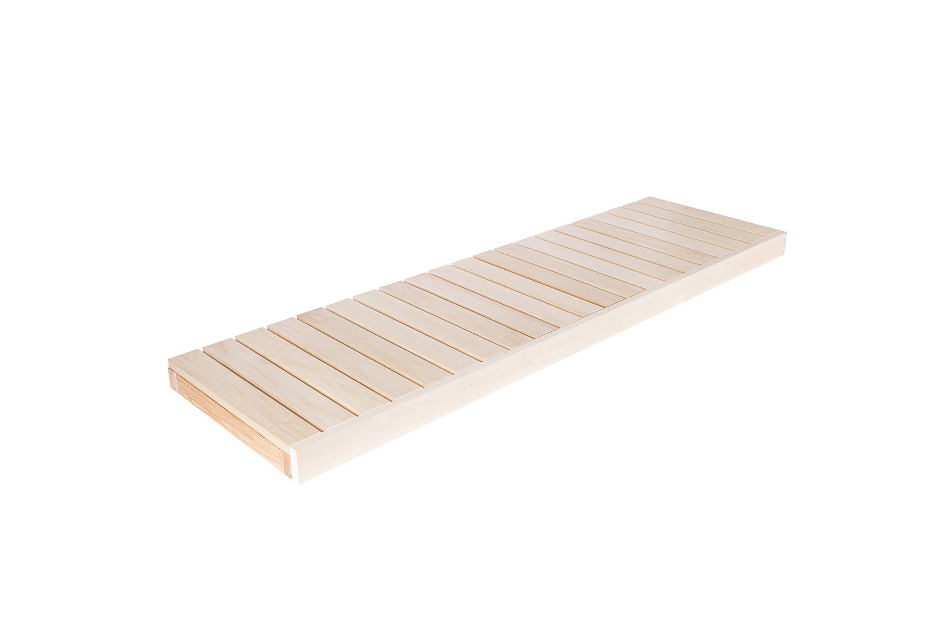 Module de siège 108x500 mm avant, peuplier thermomodifié (Thermo Aspen) - Lot de 10 - Saunamo