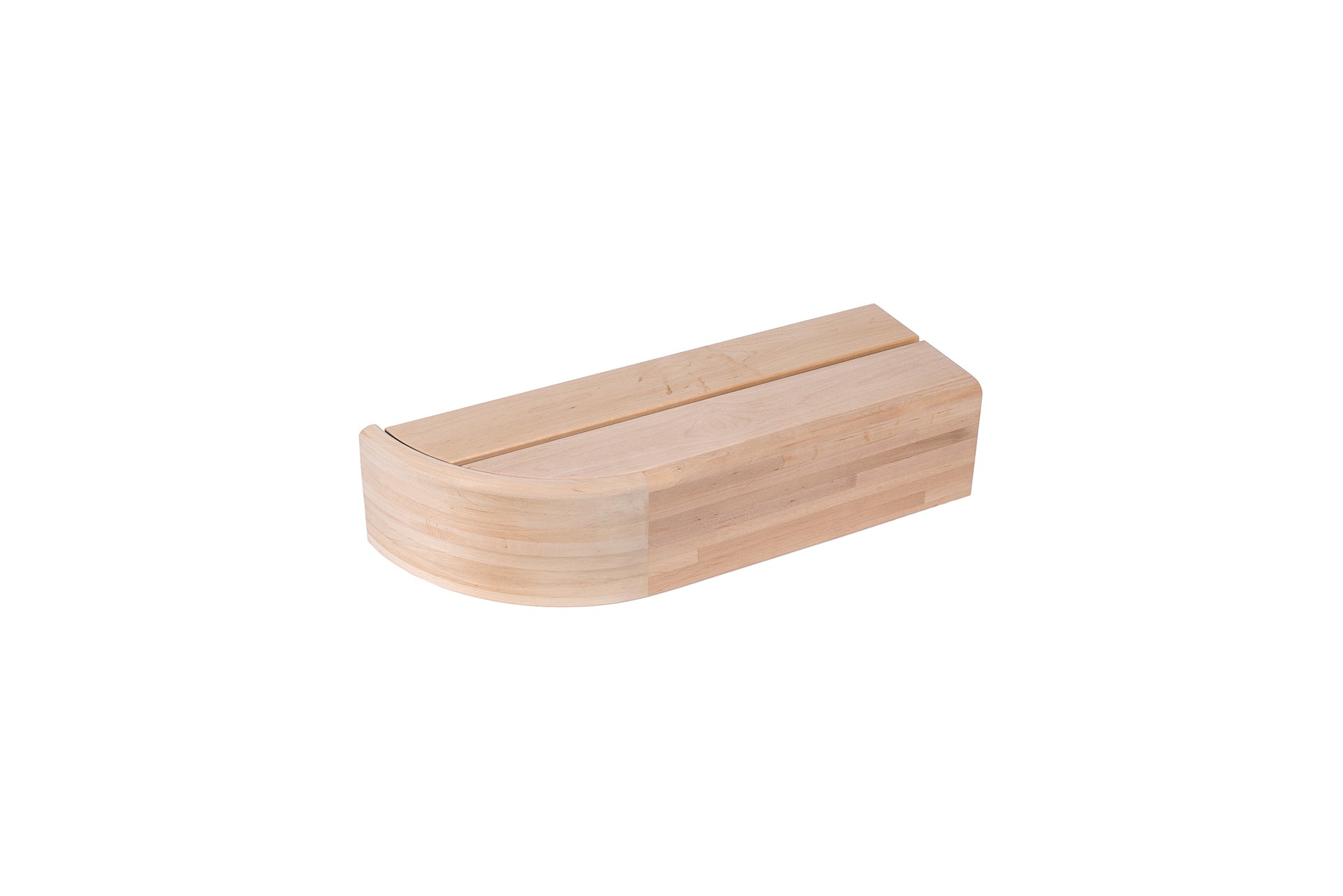 Modulo bordo sedile destro 95x200 mm, ontano - Saunamo