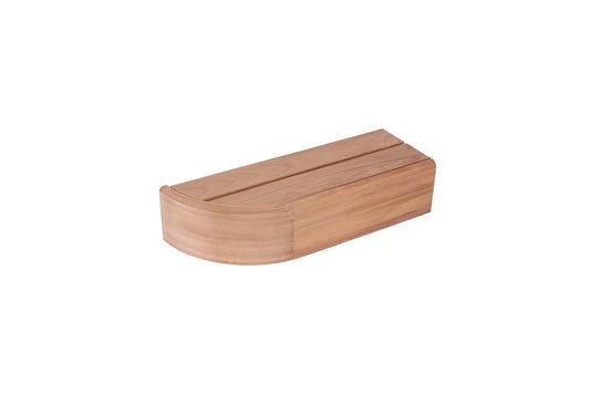 Module de bord de siège gauche 140x200mm, peuplier thermomodifié (Thermo Aspen) - Saunamo