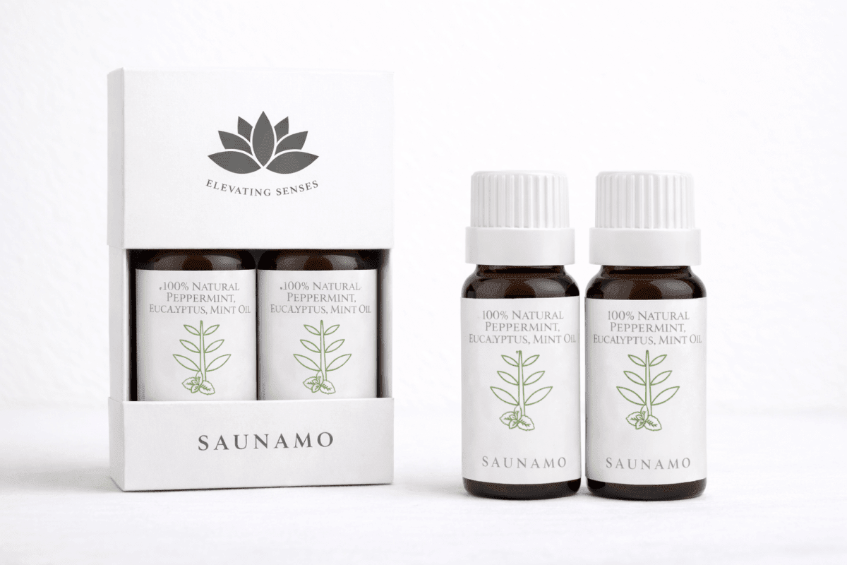 Natural Peppermint, Eucalyptus, and Spearmint Oil 20ml - Saunamo