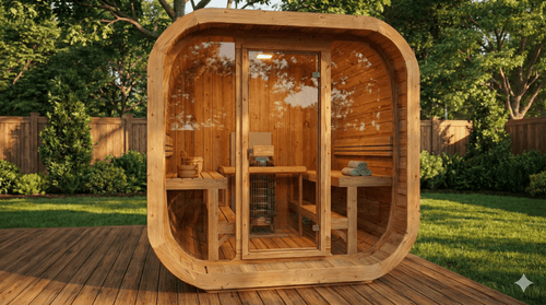 Outdoor Sauna Cube 220 - Saunamo