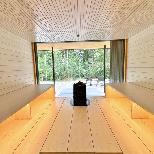 KUULAS Panneau 15x120mm (Peuplier - Vapeur) - Pack de 6 - Saunamo