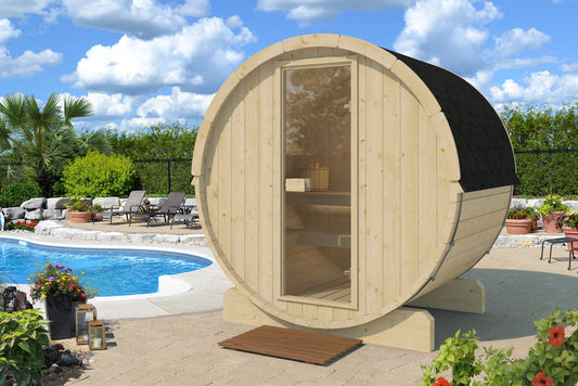 Outdoor Sauna Barrel 160 - Saunamo