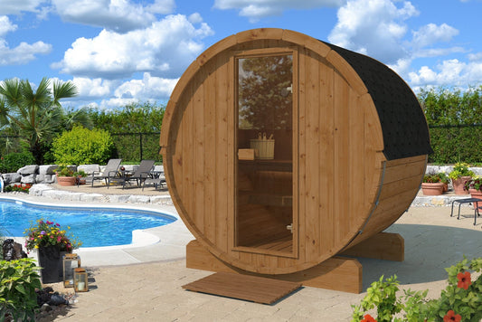 Outdoor Sauna Barrel 160 - Saunamo