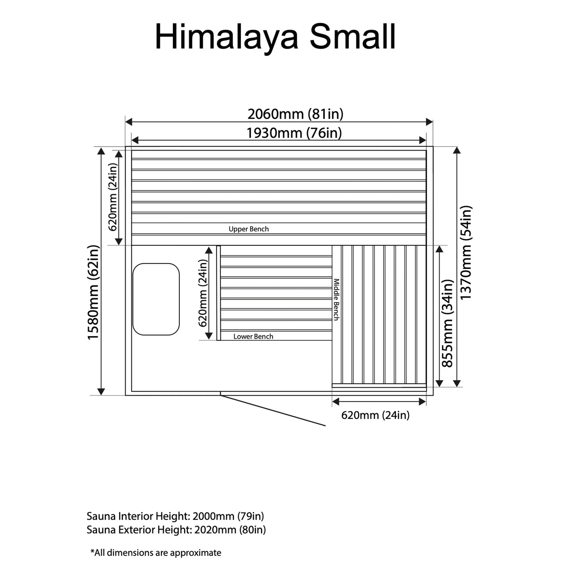 Himalaya Indoor Sauna - Saunamo