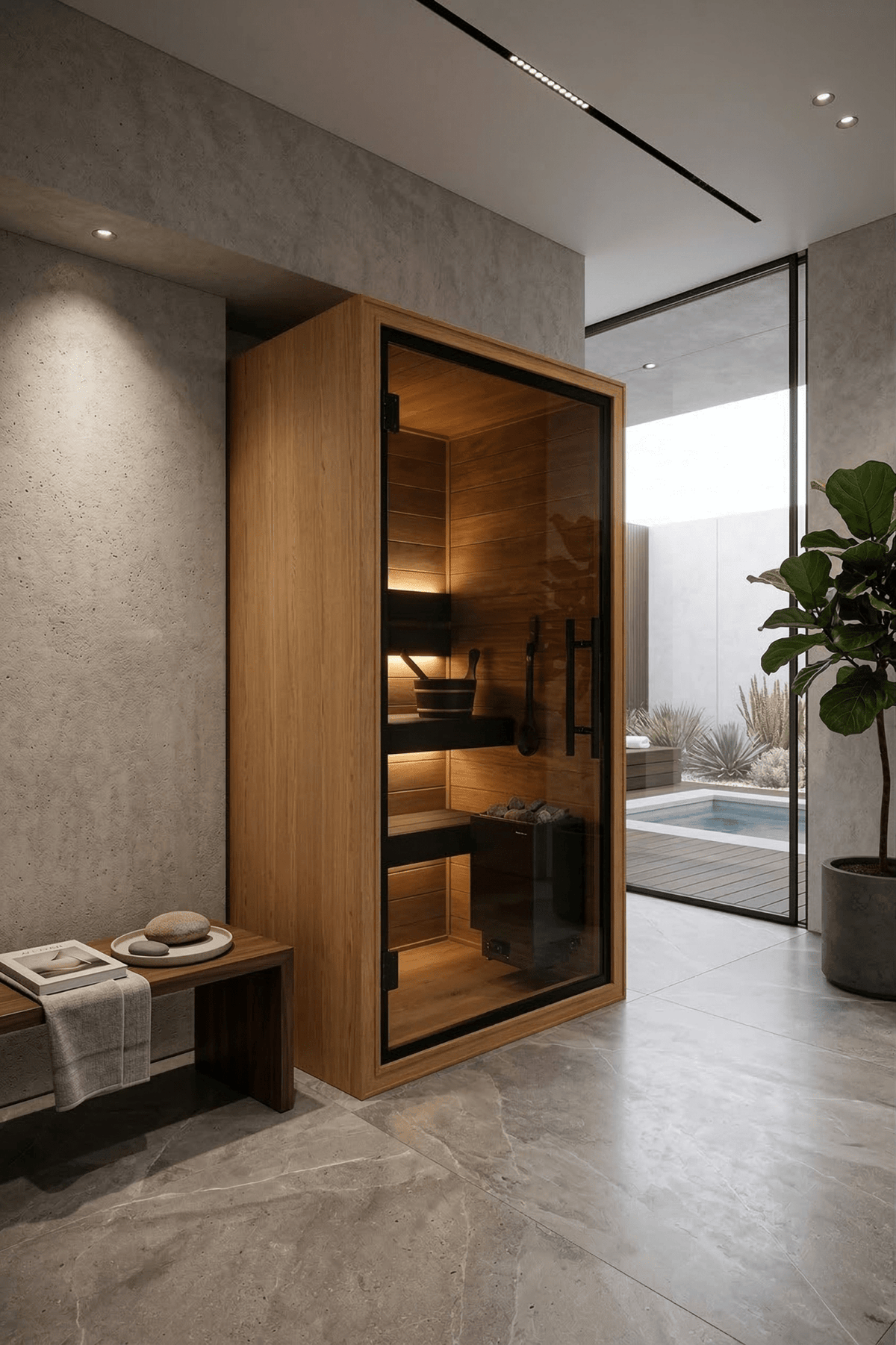 Sauna intérieur Thermo Black 110