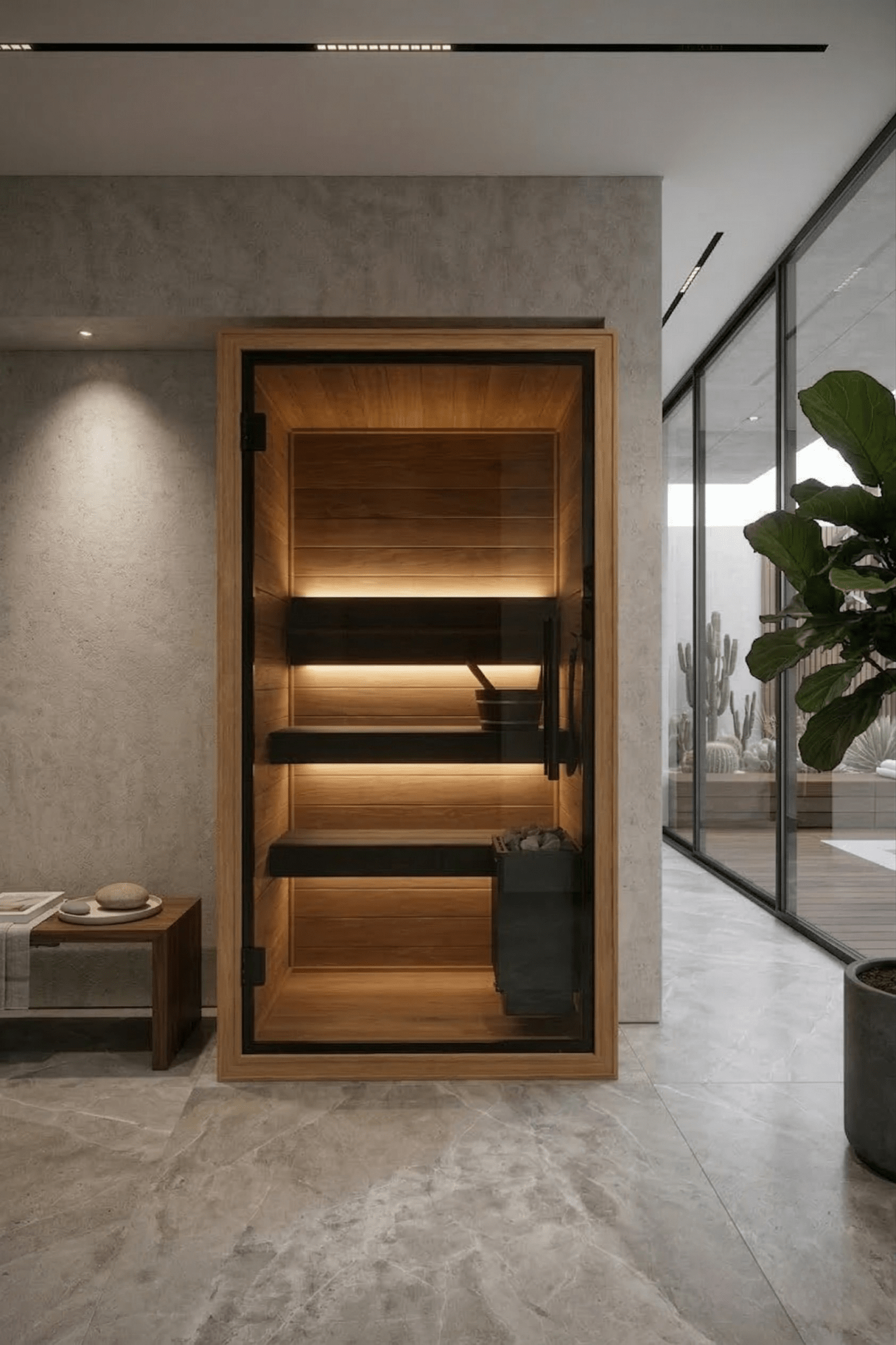 Thermo Black 110 Indoor Sauna - Saunamo